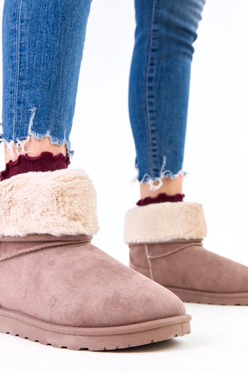 Botas de nieve marrones con piel sobre plataforma Meggi 2