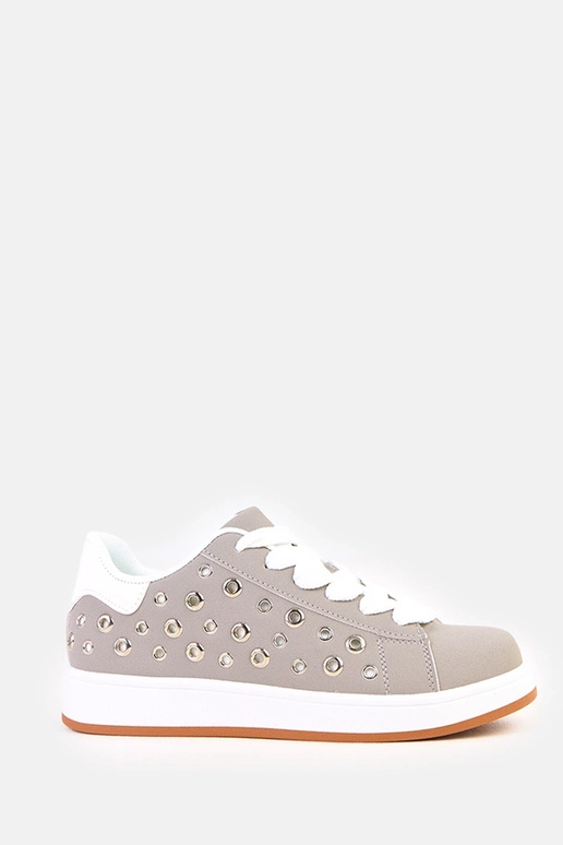 Zapatillas deportivas grises sobre...