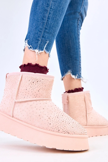 Botas de nieve rosas con...