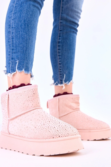 Botas de nieve rosas con... 2