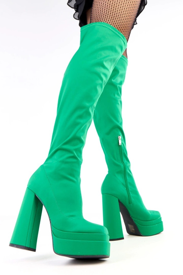 Botas largas verdes con... 2