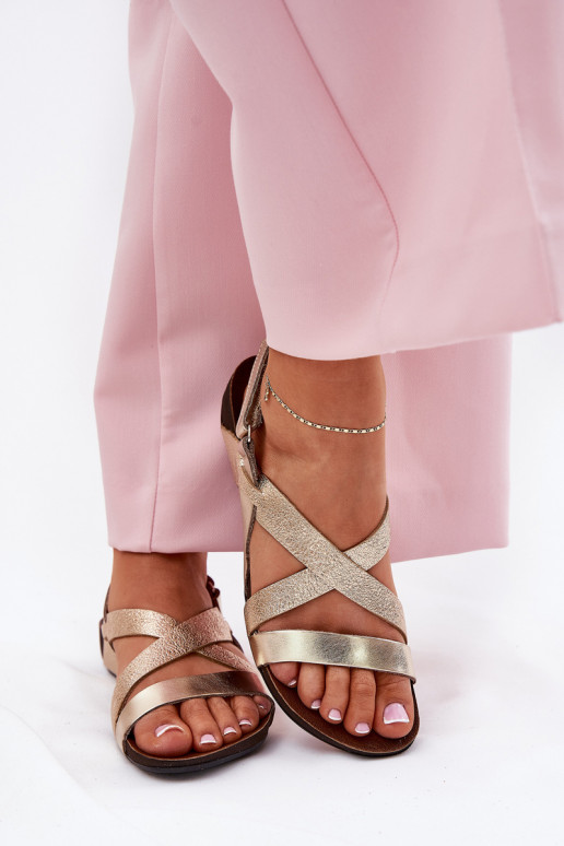 isósceles Sandalias de mujer Femenino Zazoo 40032 color dorado