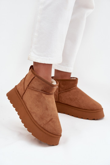 Botas de nieve Femenino con una plataforma color marrón Celyra