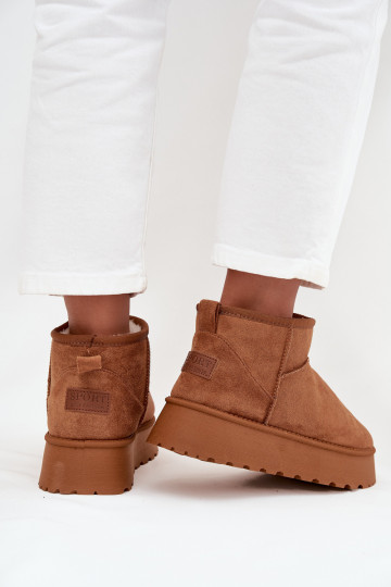 Botas de nieve Femenino con una plataforma color marrón Celyra 2