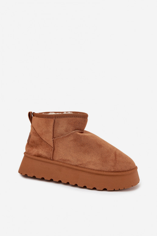 Botas de nieve Femenino con una plataforma color marrón Celyra