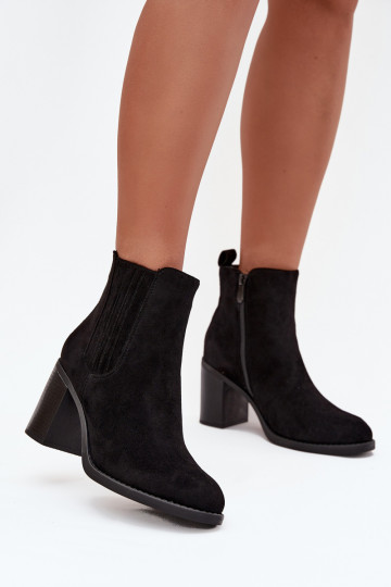 calentamiento Botas de mujer Activado SłupkoAym Obcasie de color negro Brevina