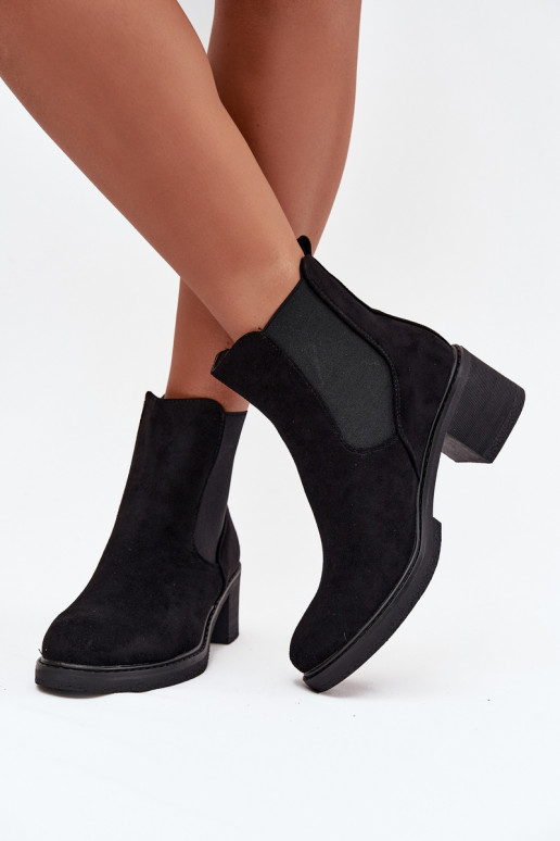 botas con estilo Femenino reloj de color negro Luvina