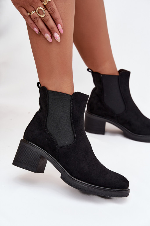 botas con estilo Femenino reloj de color negro Luvina