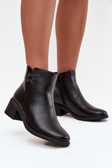 calentamiento Botas de mujer reloj de color negro Delmira 2