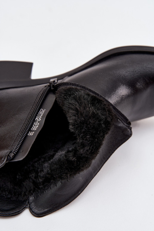 calentamiento Botas de mujer reloj de color negro Delmira