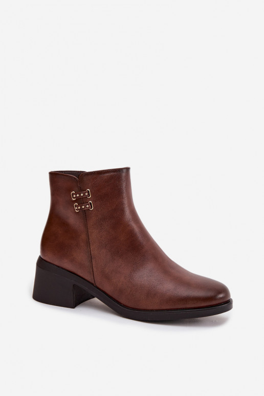 calentamiento Botas de mujer reloj color marrón Delmira calentamiento Botas de mujer reloj color marrón Delmira