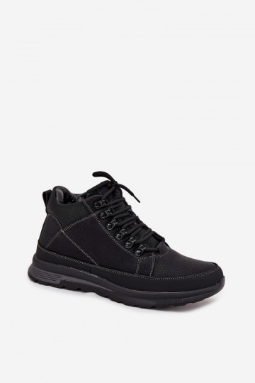 botas de montaña zapatos Tiene quesculino calentamiento de color negro ENivelle