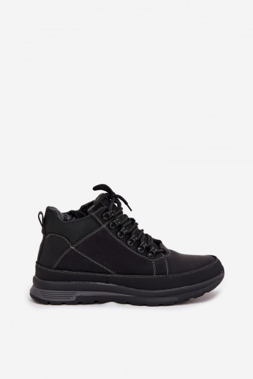 botas de montaña zapatos Tiene quesculino calentamiento de color negro ENivelle 2