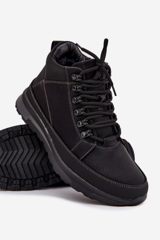botas de montaña zapatos Tiene quesculino calentamiento de color negro ENivelle botas de montaña zapatos Tiene quesculino calentamiento de color negro ENivelle