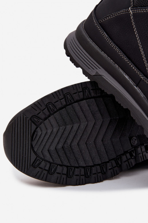 botas de montaña zapatos Tiene quesculino calentamiento de color negro ENivelle botas de montaña zapatos Tiene quesculino calentamiento de color negro ENivelle