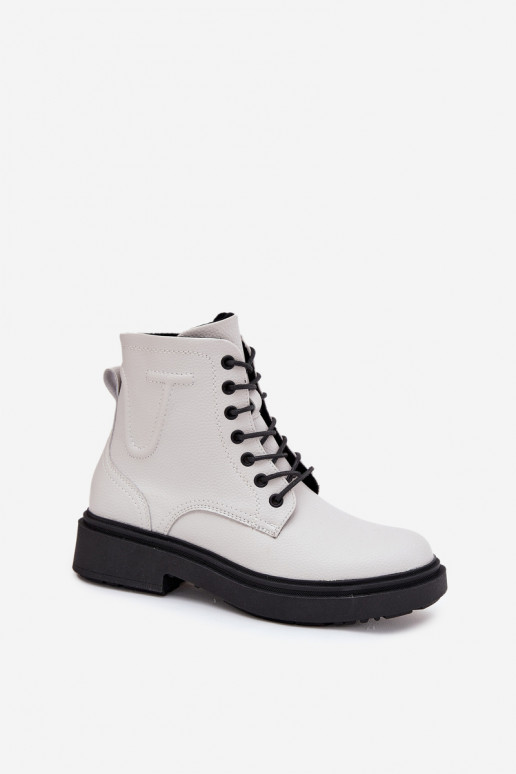 calentamiento Botas de mujerActivadoturalnej Skóry Sergio Leone BT25248-S el color blanco calentamiento Botas de mujerActivadoturalnej Skóry Sergio Leone BT25248-S el color blanco