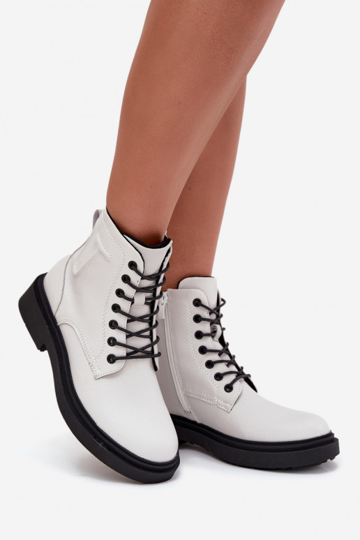 calentamiento Botas de mujerActivadoturalnej Skóry Sergio Leone BT25248-S el color blanco calentamiento Botas de mujerActivadoturalnej Skóry Sergio Leone BT25248-S el color blanco