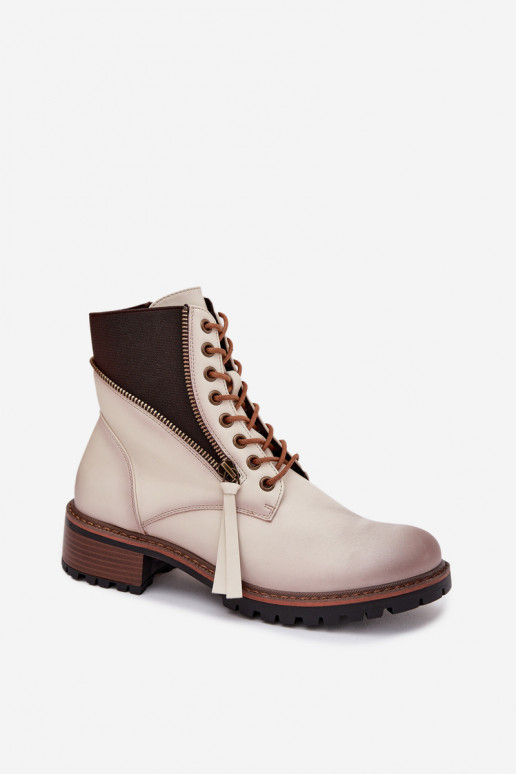 Botas de mujer calentamiento reloj Vinceza 58559 beige