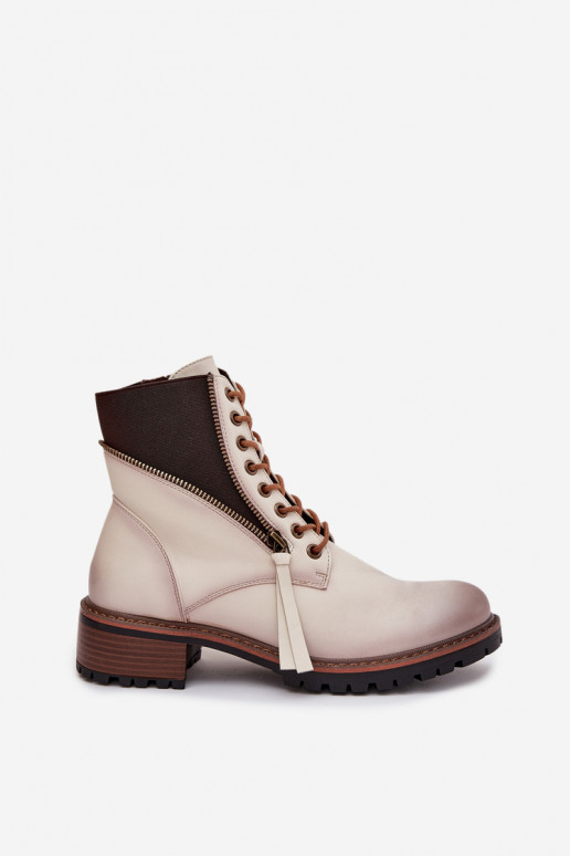 Botas de mujer calentamiento reloj Vinceza 58559 beige