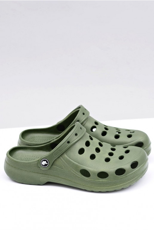 Chanclas de hombre tipo sandalias para jardín y piscina, color verde