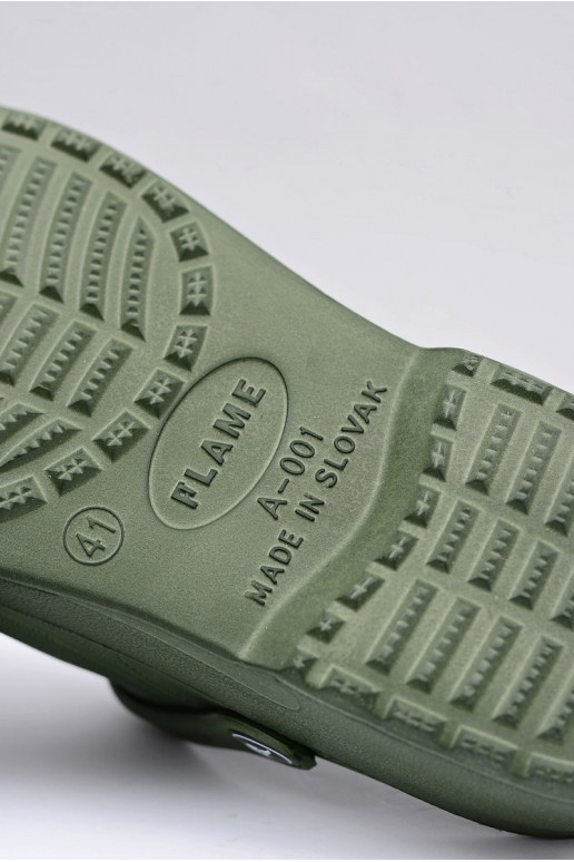 Chanclas de hombre tipo sandalias para jardín y piscina, color verde