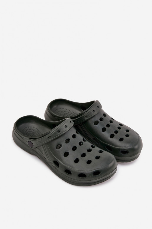 Chanclas de hombre tipo sandalias para jardín y piscina, color verde