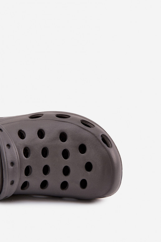 Chanclas de hombre tipo sandalias para jardín y piscina, color gris