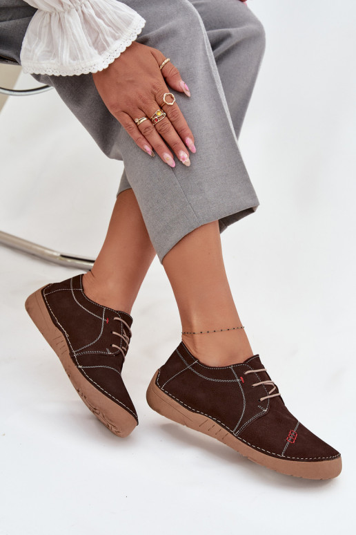 Piel zapatos FemeninoPrzeszyciami Artiker 57C2114 color marrón