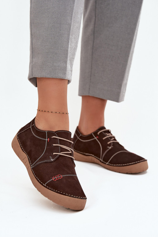 Piel zapatos FemeninoPrzeszyciami Artiker 57C2114 color marrón