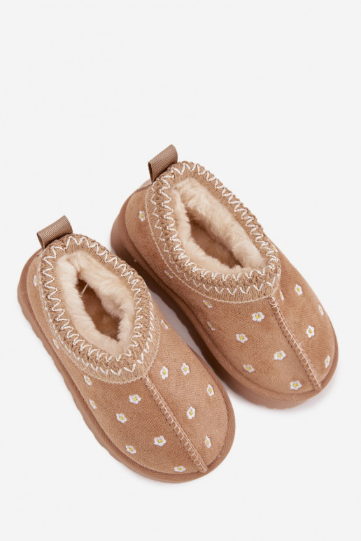 Botas de nieve Infantilcon motivos floralesuszkami calentamiento con pelo dentro beige Palina Botas de nieve Infantilcon motivos floralesuszkami calentamiento con pelo dentro beige Palina