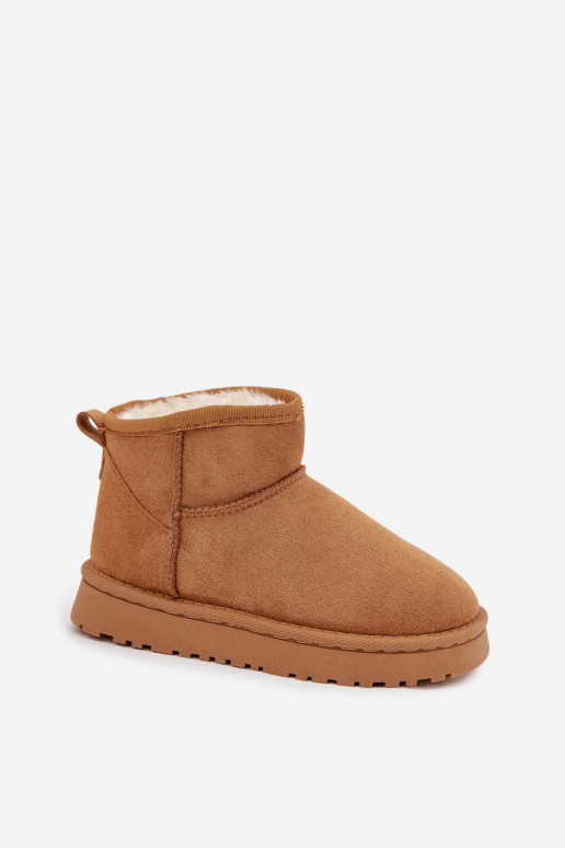 Botas de nieve Infantil Juventud calentamiento con pelo dentro color marrón Mireya