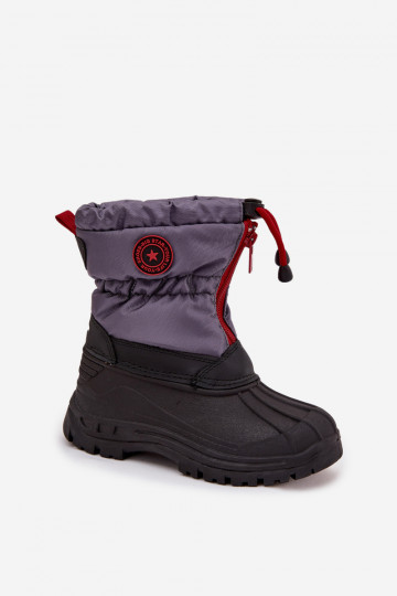 botas de nieve para niños Al castillo Big Star SS374031 gris-de color negro