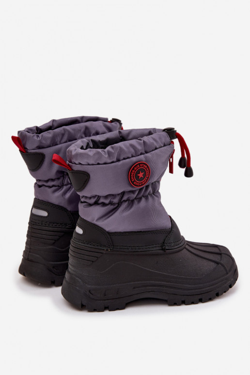 botas de nieve para niños Al castillo Big Star SS374031 gris-de color negro