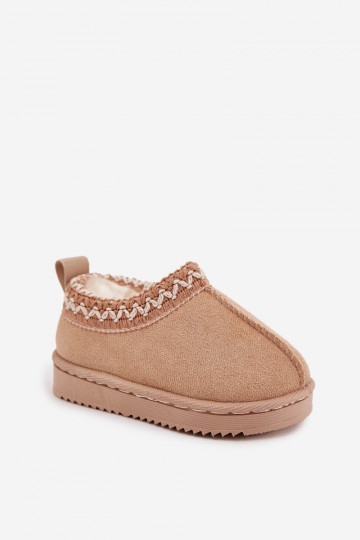 Botas de nieve Botas Infantil con una plataforma calentamiento con pelo dentro beige Vilabria