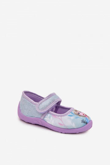 bailarinas Zapatillas Infantil con sujetadores adhesivos Frozen Congelado azul claro Olivessa