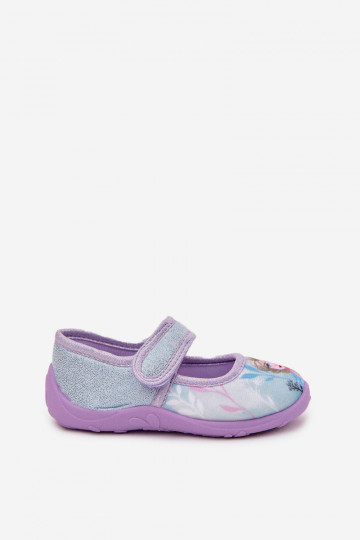 bailarinas Zapatillas Infantil con sujetadores adhesivos Frozen Congelado azul claro Olivessa 2