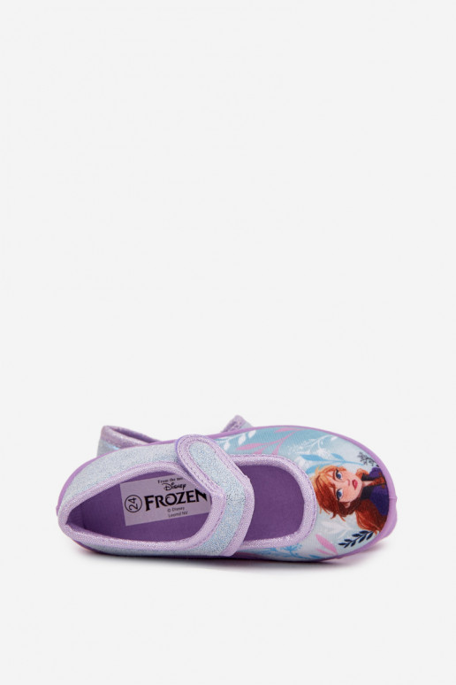 bailarinas Zapatillas Infantil con sujetadores adhesivos Frozen Congelado azul claro Olivessa