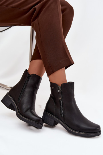 Botas de mujer reloj calentamiento de color negro Kalivana