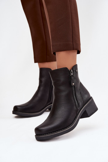 Botas de mujer reloj calentamiento de color negro Kalivana 2