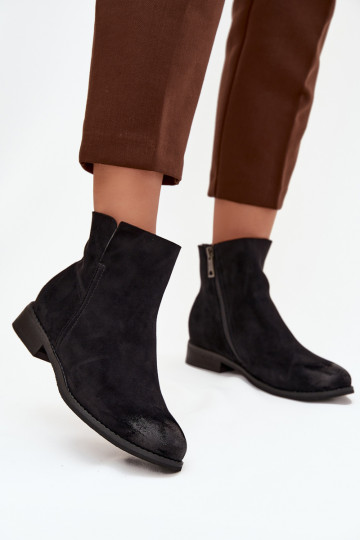 Botas de mujer con tacones anchos Vinceza 39961 de color negro