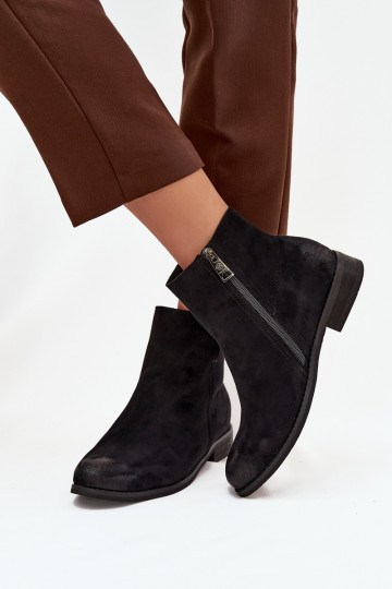 Botas de mujer con tacones anchos Vinceza 39961 de color negro 2