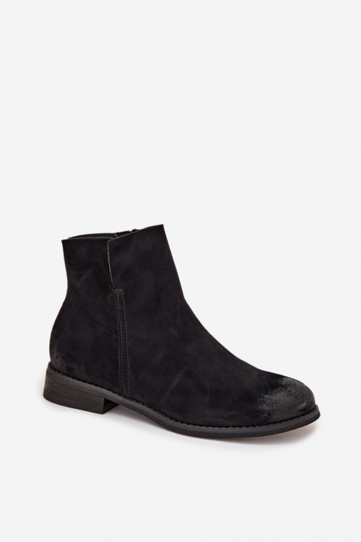 Botas de mujer con tacones anchos Vinceza 39961 de color negro