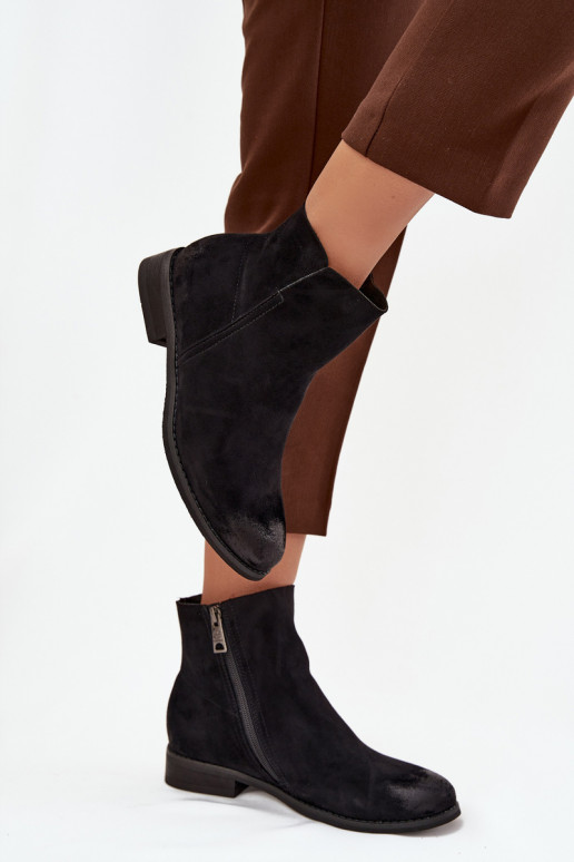 Botas de mujer con tacones anchos Vinceza 39961 de color negro