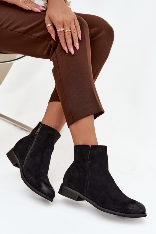 Botas de mujer con tacones anchos Vinceza 39961 de color negro