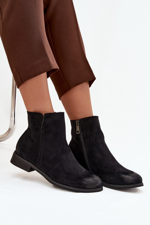 Botas de mujer con tacones anchos Vinceza 39961 de color negro