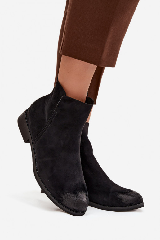 Botas de mujer con tacones anchos Vinceza 39961 de color negro