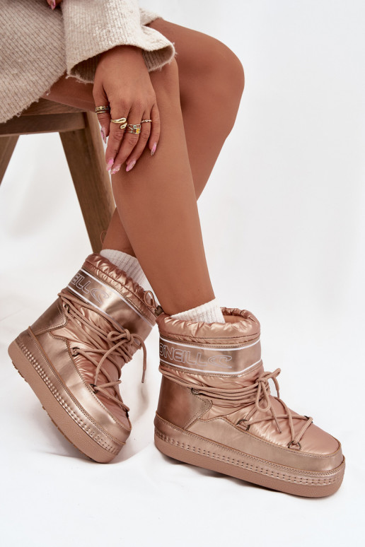 Botas de nieve Femenino con detalles elegantes O'NEILL LISA ENOMEN HIGH 90253012.99U color dorado