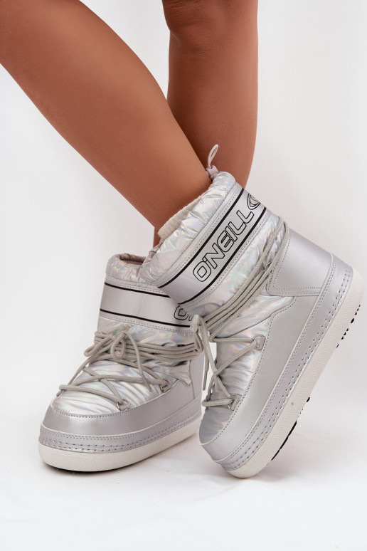 Botas de nieve Femenino con detalles elegantes O'NEILL LISA ENOMEN HIGH 90253012.99S color plata