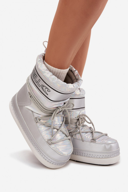 Botas de nieve Femenino con detalles elegantes O'NEILL LISA ENOMEN HIGH 90253012.99S color plata