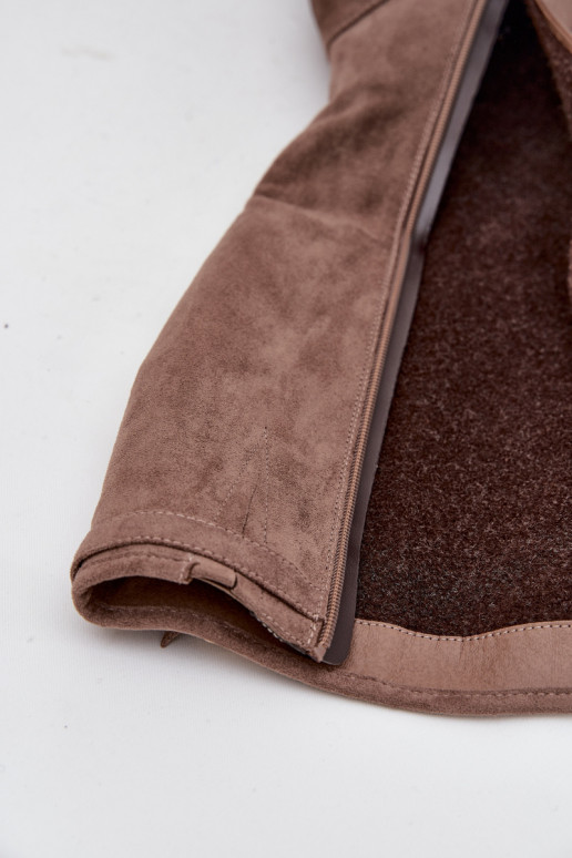 Botas cálidas con tacones con hebillas doradas Vinceza 58589 beige